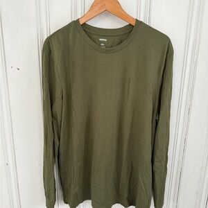 Men's Forest Green Long Sleeve Tee